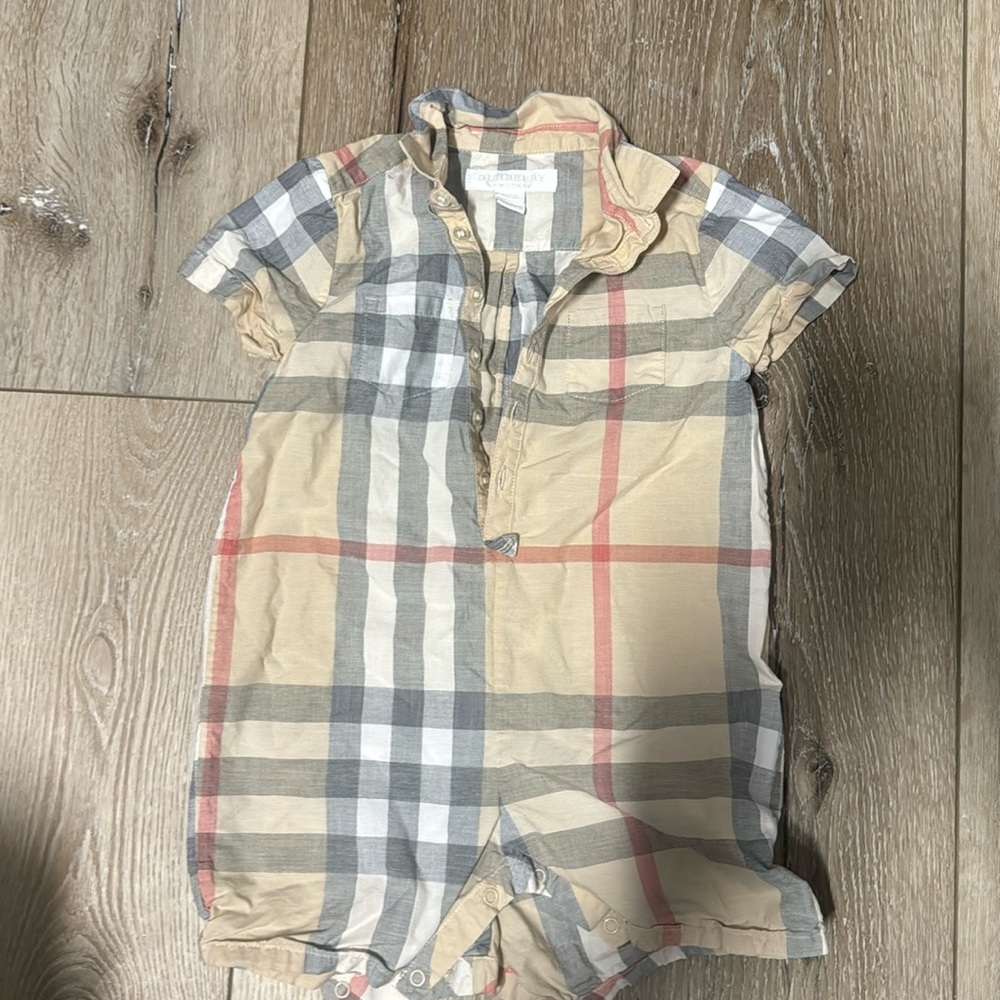 COPY - Burberry Blue Romper 18M